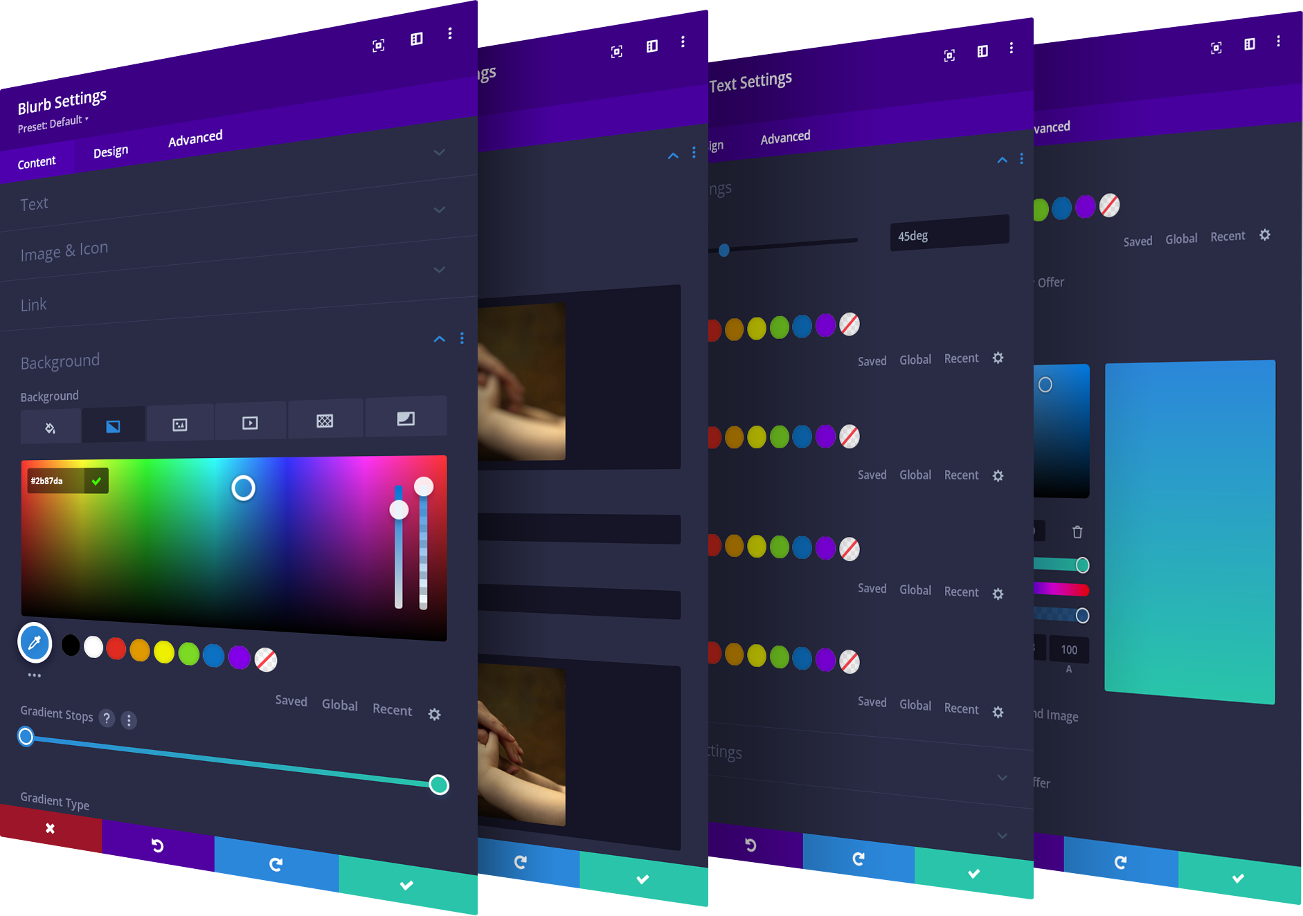 Dark Theme Modules Preview