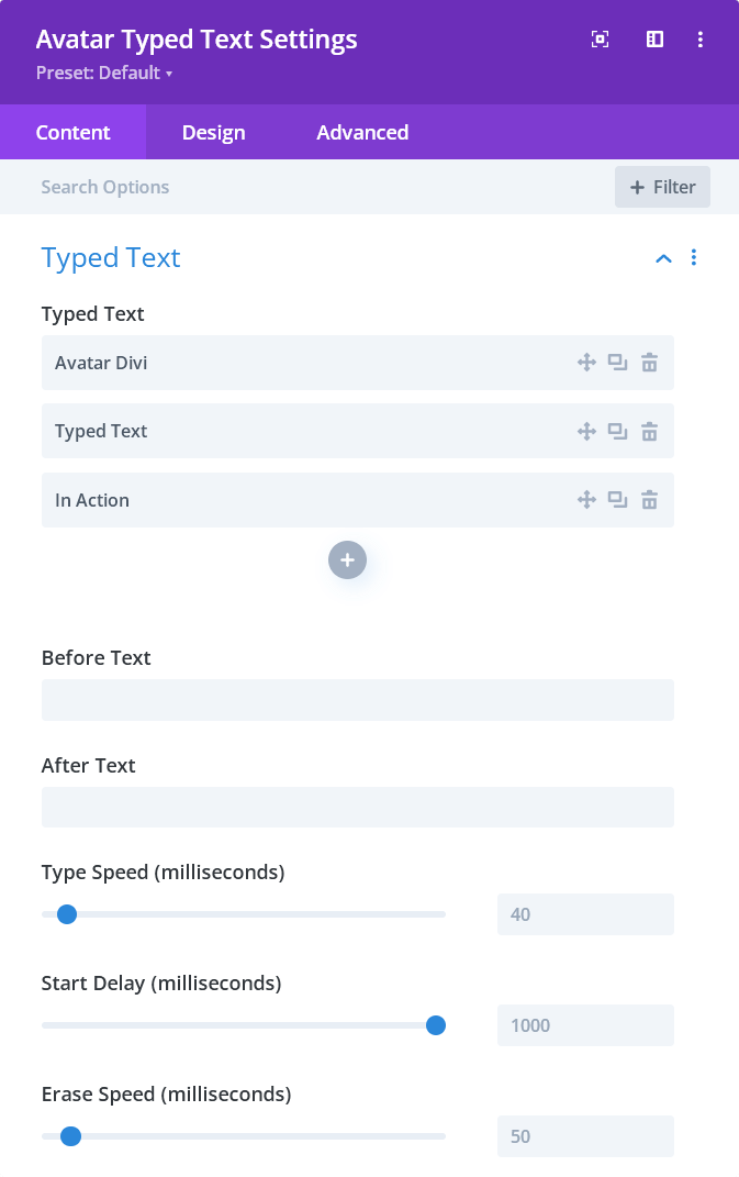 Typed Text Module Preview 01